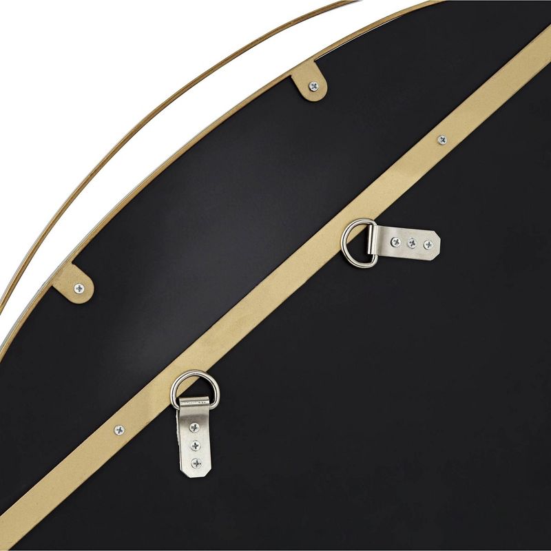 Noble Park Caffrey Brushed Gold 31 1/2" Round Wall Mirror, 4 of 10