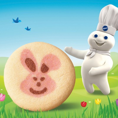 Pillsbury Ready-to-Bake Bunny Shape Sugar Cookie Dough - 9.1oz/20ct