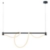 Zuo Modern Adder Ceiling Lamp – 59.1" Height, Black Finish, Flexible Silicone LED Tube, Powder-Coated Steel Frame - 4 of 4