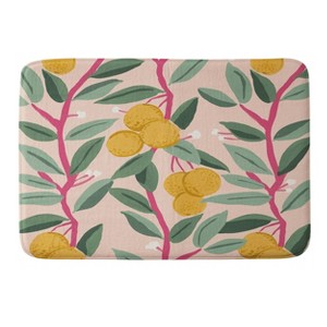 Deny Designs Megan Galante Arancia Memory Foam Bath Rug Pink : Microfiber, Machine Washable, Non-Slip Backing - 1 of 3