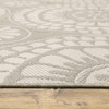 Paloma Floral Medallions Patio Rug Gray/Ivory - Captiv8e Designs - 3 of 4