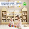 LOVMOR 4 Tier Kids Bookshelf, Baby Toddler Book Rack Toy Storage Organizer, Wooden Montessori Bookcase for Kids Rooms, Bedroom, Playroom, Nursery - 4 of 4