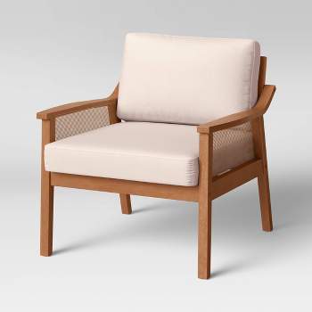Westbury Cane Lounge Armchair Beige - Threshold™