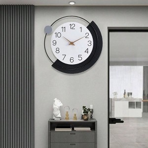 16inch decorative wall clock silent non - ticking quartz operated large living room kitchen home bathroom bedroom wall decor - 1 of 4