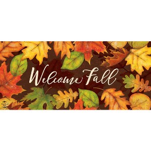 Briarwood Lane Fall Leaf Toss Mini Mat 22x10 Indoor Outdoor For Fall Doormat - 1 of 3