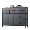 TV Stand, Dresser - 7 Drawer with Sturdy Steel Frame & Wood Top, Fabric Storage Tower - 2 of 4