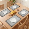 REGALWOVEN Set of 6 Placemats for Dining Table Decor Indoor Outdoor Washable Kitchen Table Mat - 3 of 4