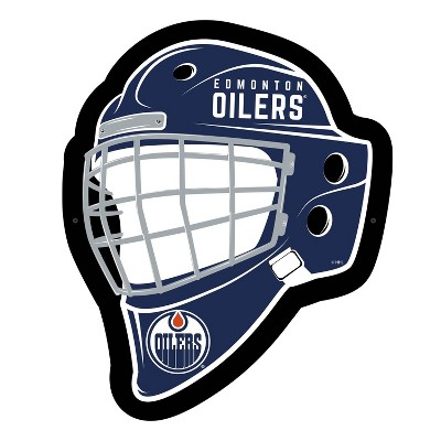 Evergreen Ultra-Thin Edgelight LED Wall Decor, Helmet, Edmonton Oilers- 15.6 x 19 Inches Made In USA