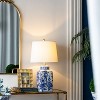 KTMBDW Chinoiserie Classic LED Table Lamp, Ceramic Vase Bedside Lamp for Bedroom, Living Room, Office, Blue & White - 4 of 4