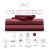 Pillow Gal Classic Cool & Crisp 100% Cotton Percale 4-Piece Sheet Set - 2 of 4