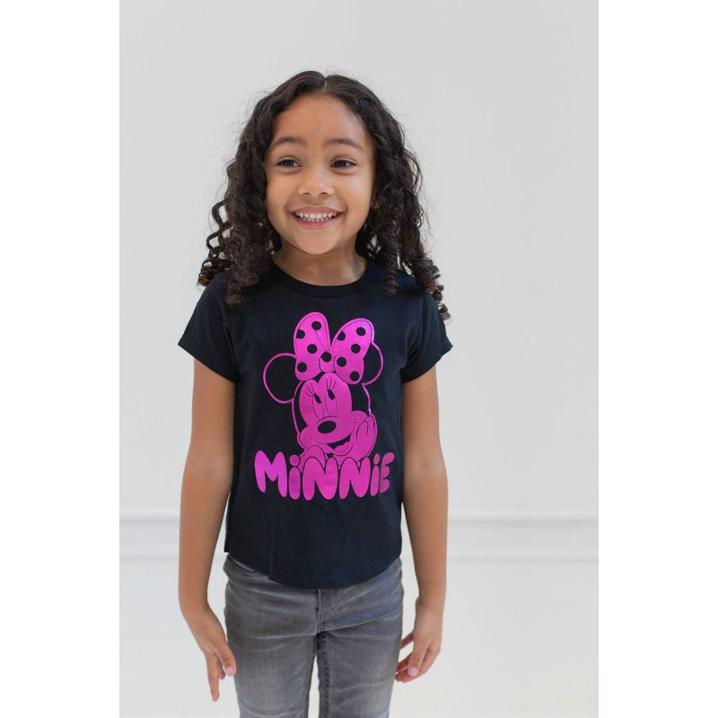 Disney Minnie Mouse Girls Pullover T-Shirt Toddler to Big Kid, 2 of 7