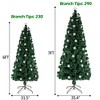 230 Branches 6ft Christmas Tree Easy Setup Sturdy Realistic PVC Pine Tree for Home Office Party Holiday Christmas Night Decoration 230 Branches - 2 of 4