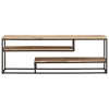 vidaXL TV Stand 51.2"x11.8"x17.7" Rough Mango Wood - 2 of 4