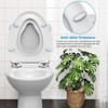 2 Pcs 19" Elongated Toilet Seat with Toddler Seat Built in, Soft Close, Easy to Install & Clean, Safe PP Material, Fits Both Adult and Child - 2 of 4