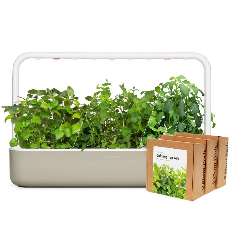 Click & Grow Indoor Herbal Tea Gardening Kit, Smart Garden 9 with Grow Light and 36 Plant Pods, 1 of 13