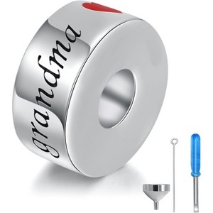 Sterling Silver Memorial Urn Charm for Ashes - Keepsake Pendant Gift in Memory of Loved Ones - 1 of 4