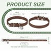 Unique Bargains Dog Collar with Bell Adjustable Buckle PU Leather Dog Collars - 2 of 4