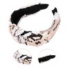 Unique Bargains Women's Elegant Sequined Knotted Wide Hairband 6.69"x5.31" 1 Pc - 3 of 3