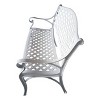 Modern Aluminum Patio Bench - Oakland Living
 - 3 of 4
