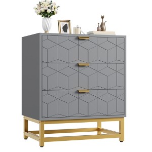Whizmax Modern Dresser w/ Metal Legs & Wide Drawers - Large Storage Chest for Bedroom, Living Room - 1 of 4