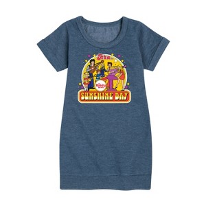 - The Brady Bunch - The Brady Kids Graphic Short Sleeve Fleece Dress - 1 of 4