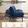 MUUEGM 72" Convertible Futon Sofa Bed, Terry Cloth Couch with Adjustable Backrest & Washable Covers for Small Spaces, Living Room - 3 of 4