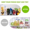 Automatic Drink Dispenser for Fridge Holds 25 Cans, 5 Row Soda Can Organizer for Refrigerator - 4 of 4