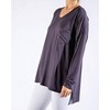 Women's Basic with Pocket Solid Tee - mono b - 2 of 3