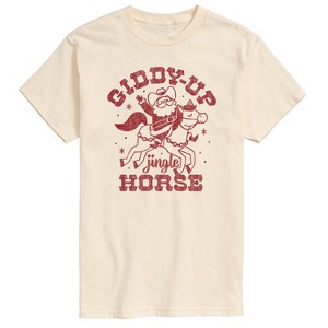 Men's - Instant Message - Giddy Up Jingle Horse Short Sleeve Graphic T-Shirt - 1 of 4
