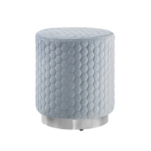 Camber Round Upholstered Ottoman - Linon - 1 of 4