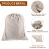 Unique Bargains Cotton Foldable Gym Travel Hiking Storage Drawstring Bag 12 Pcs - 4 of 4