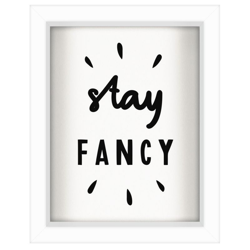 Americanflat Minimalist Motivational Stay Fancy' By Motivated Type Shadow Box Framed Wall Art Home Decor, 1 of 10
