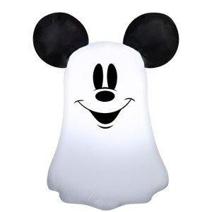 Gemmy Airblown Inflatable Stylized Mickey Ghost Disney , 3.5 ft Tall, Multicolored - 1 of 4