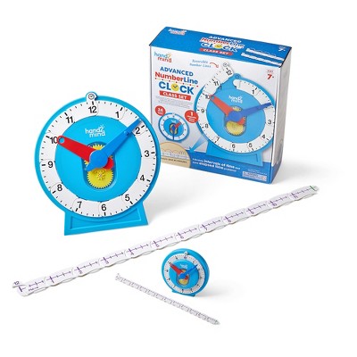 hand2mind Advanced NumberLine Clock, Class Set
