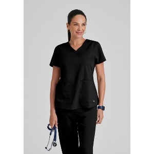 Grey's Anatomy by Barco Classic- Women's Aubrey 2-Pocket V-Neck Scrub Top - 1 of 4