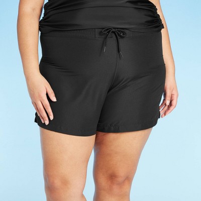 women's plus size swim shorts