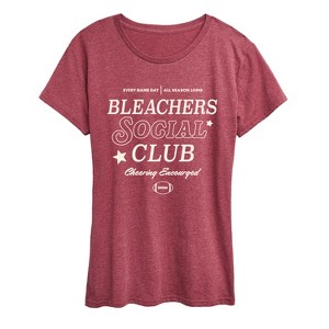 Women's - Instant Message - Bleachers Social Club Short Sleeve Graphic T-Shirt - 1 of 4