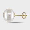 Women's Freshwater Pearl Button Stud Earrings - White - 2 of 4