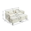TiramisuBest Chenille fabric, Modular Sectional Sofa with Storage, Sideboard Buffet Style Design for Living Room - 4 of 4