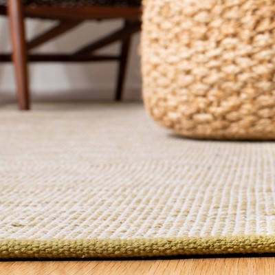 Montauk Beige Hand Woven Cotton Area Rug 5' x 8'