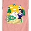 Girls' - Disney Princess - Snow White Forest Animal Friends Fitted Short Sleeve Graphic T-Shirt - 2 of 4