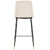 TOV Furniture Evora Velvet Counter Stool - Set of 2 Grey 20.3"W x 18.1"D x 37.4"H - 4 of 4