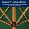 Best Choice Products 10ft Outdoor Woodgrain Pattern Steel Market Patio Umbrella w/ Crank, Tilt - 3 of 4