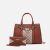 MKF Collection Christine Circular Print Vegan Leather Satchel Bag for Women with Matching Wallet by Mia K - 2 of 4
