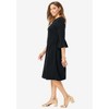 Jessica London Women's Plus Size Ponte Fit & Flare Dress - 4 of 4