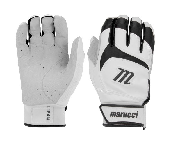 Marucci Signature Adult Baseball/Softball Batting Gloves - Black - XXL
