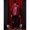 Lars Amadeus Men's Round Neck Long Sleeve Disco Party Shining Metallic Sparkly Sequin T-Shirt - 3 of 4