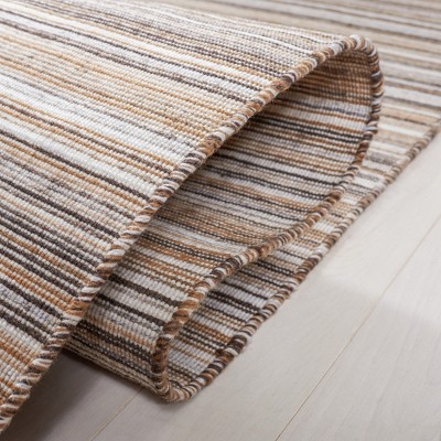 Bohemian Nomad Brown & Yellow Handwoven Flatweave Rug