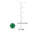 EVERLY JEWELRY | 14k Yellow Gold 7/8 CT TGW Emerald Stud Earrings - 3 of 4