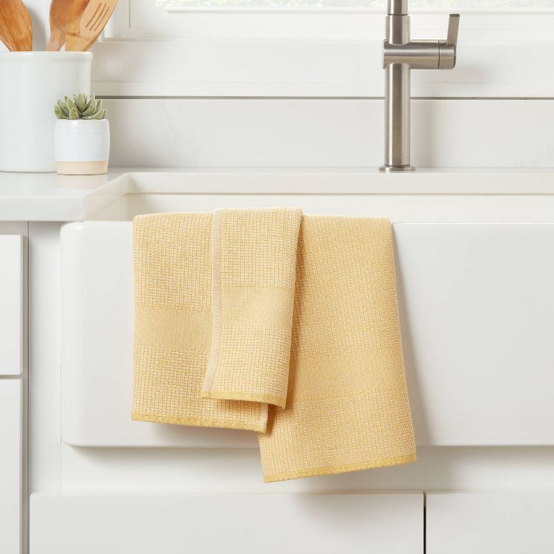 2pk Cotton Waffle Terry Kitchen Towels - Threshold™, 3 of 10